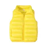 Generisch Weste Kinder Leichte Pufferweste Jungen Mädchen Steppweste Warm Winterjacke Ärmellos Weiche Jacken für Mädchen Kurz Daunenweste Outdoorjacke Übergangsjacke Kinderweste