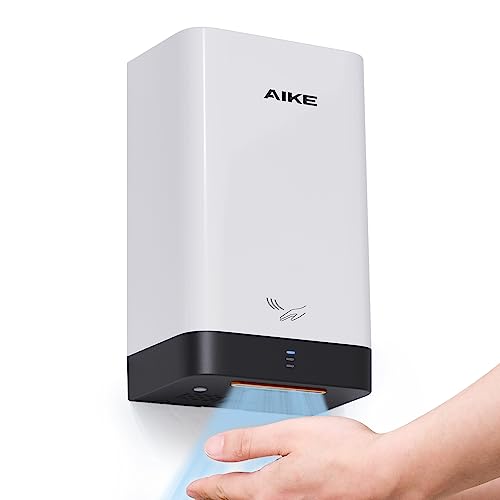 AIKE AK2822 ABS Händetrockner, Energiesparender elektrischer Hochgeschwindigkeits-Händetrockner, Automatisch Händetrockner für Küche, Bad und Toilette