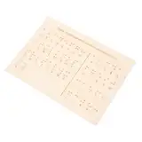 DIYEAH Blindenschrift Lernausrüstung Zubehör Für Blinde Lerntafel Für Blinde Zubehör Für Blinde Gadgets Für Blinde Holz Lerntafel Braille Bücher Braille Buchstabentafeln