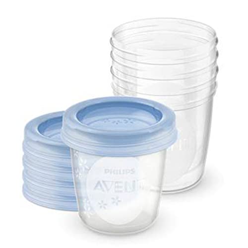 Philips AVENT SCF619/05 Aufbewahrungsbecher für Muttermilch, Becher inklusive Deckel