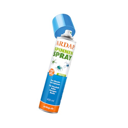 ARDAP Repell Spinnenspray 400ml - Spinnenabwehr - Anti Spinnenspray - Spinnen Abwehrmittel - Spray gegen Spinnen - Mittel gegen Spinnen - Anti Spinnenspray außen - Wirkt schnell & effektiv