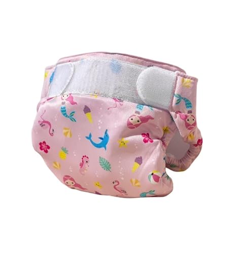 FREDS SWIM ACADEMY Wiederverwendbare Schwimmwindel - Swim Nappy mit Klettverschluss, Baby-Schwimmhose aus weichem Material, verstellbar & einfach anzulegen (Pink, 2)