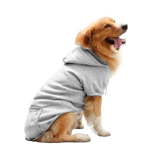Hundeausführung – Sweatsive für Hunde mit Tasche, warme Haustierkleidung | Modischer Welpen, modisches Hundefell für kleine mittelgroße Hunde, gemütliches Outfit