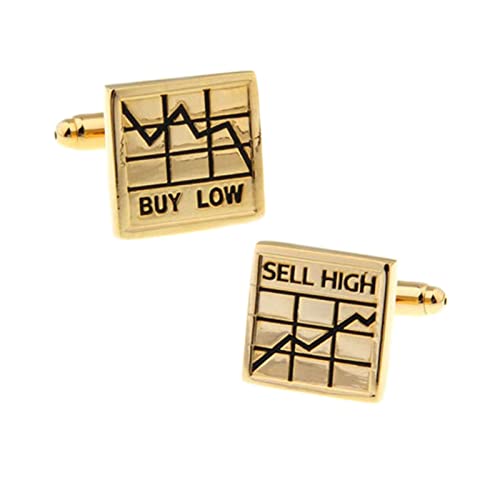 Lieson Hemd Manschettenknöpfe Hochzeit Herren, Manschettenknöpfe Gold Vintage Liniendiagramm Cufflinks für Hemd Hochzeit Geburtstag Geschenk