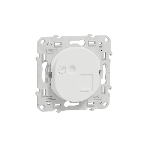 Schneider Electric - Ovalis - RJ45-Buchse - Cat6a - Grad 3 (Multimedia +) (lange Entfernung) - Weiß - S320477