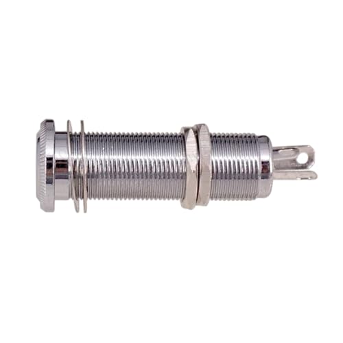 EAJORN 6,35-mm-Stereo-Buchse mit 4-poligem Gitarren-Bass, 1/4-Zoll-Barrels-Buchsen, Zylinder-Eingang, Ausgangsbuchsen, Gitarrenzubehör