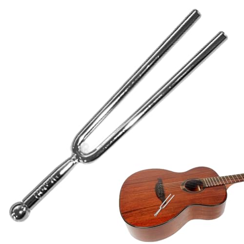 1stück Stimmgabel inkl, A440 Hz Stimmgabel Aus Edelstahl, Stimmgabel Therapie,Geige Stimmgabel Chakra Stimmgabeln,Geige Stimmgabel,Für Musical Standard-Instrumente Gitarren Violine Tuner Geräte (Silbe