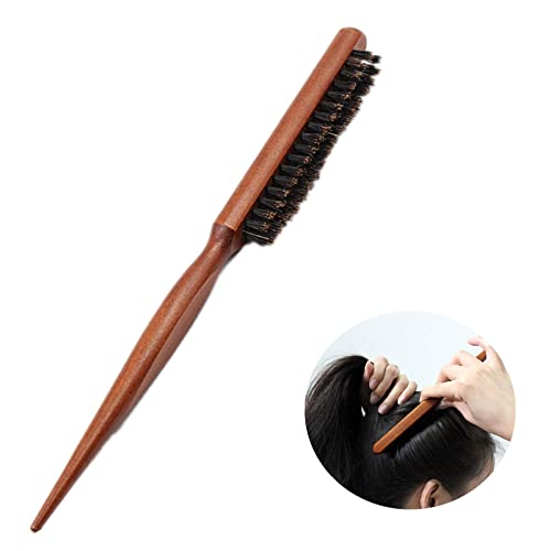 Teasing Hair Brush Boar Bristle Hair Brush Tail Comb Professional Salon Kamm, reduziert Haarbruch