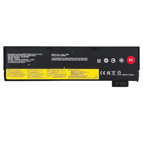 ASUNCELL 11.4V/24Wh 01AV423 61 Laptop Akku für Lenovo ThinkPad T470 T570 A475 A485 T480 T580 P51S P52S TP25, 4X50M08810 61 01AV422 SB10K97579 SB10K97580 01AV424 SB10K97581 51AV424 SB10K97581 51AV424