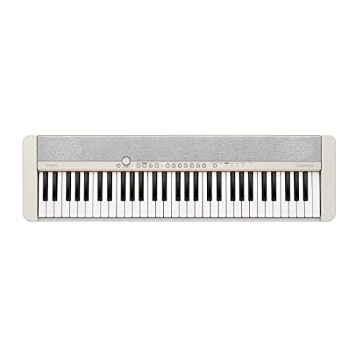 Casio CT-S1WE CASIOTONE Piano-Keyboard mit 61 anschlagdynamischen Tasten, weiß