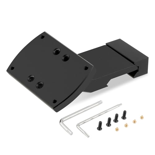ToopMount RMR 35 Grad Gewinkelt Offset Mount Platte, Sucher RMR Mount Adapter Basis passt 21mm Schiene, Universal Optik Platte mit 2 Schrauben & T10 Schraubenschlüssel für Outdoor Sport
