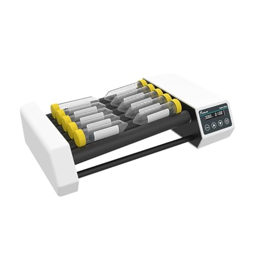 ERSDM Digitaler Rollenmischer, Laborröhrenmischer mit Einstellbarer Geschwindigkeit von 20–80 U/min, Mehrzweckoszillator, 6 Rollen mit Timer, for Labore und Klassenzimmer(Size:8Pro)