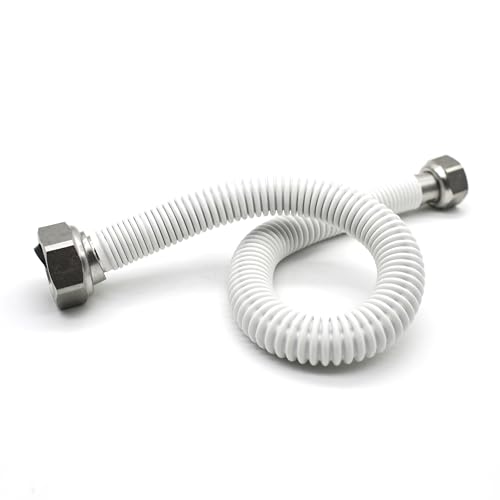 DOJA Barcelona | Gasschlauch Doppel Innengewinde dehnbar | 1/2-3/4 | 200-340mm | Pack 1 | Erdgas Schlauch, Butan-/Propangasschlauch für Herd, Warmwasserbereiter, Haartrockner, Gasflasche