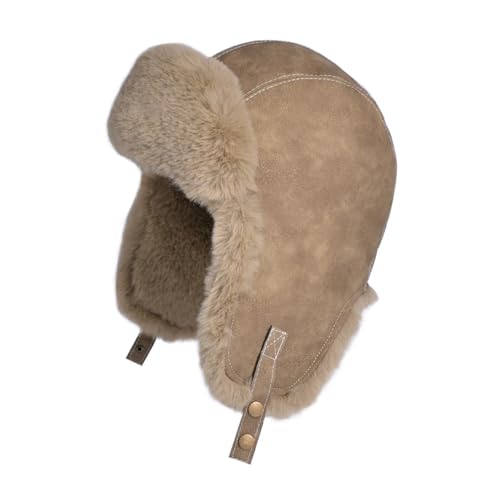 TAGVO Winter Trapper Mütze mit Ohrklappen, Dicke Fliegermütze für Herren und Damen, Russische Ushanka Bombermütze, Winddichte Fleecegefütterte Wintermütze für kaltes Wetter im Freien
