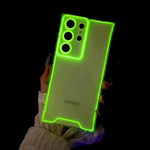 Tivenfezk Nadoli Leuchtend Hülle für Samsung Galaxy S21 FE,Fluoreszierend Licht im Dunkeln Weich Silikon Transparent Handyhülle Schutzhülle Klar Cover