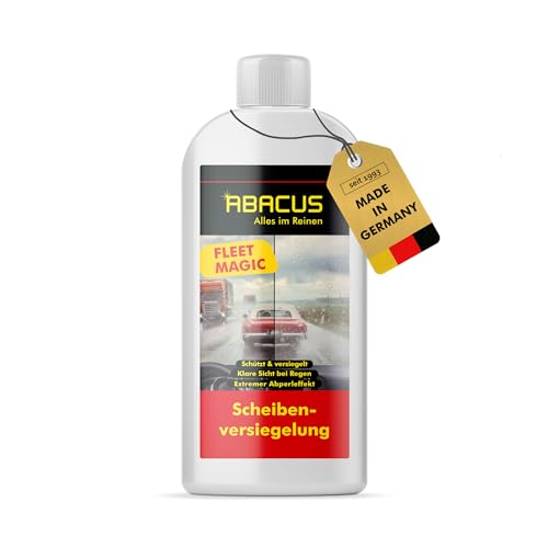 ABACUS® Fleet Magic® Scheibenversiegelung Auto | Glasversiegelung | Nanoversiegelung | Regenabweiser mit Lotus-Effekt | Scheibenversiegelung mit Abperleffekt für klare Sicht 250 ml (4046)