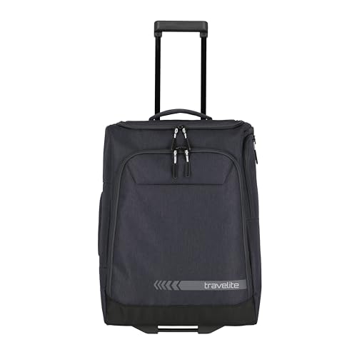 Travelite Trolley Reisetasche mit Rollen klein, Kick Off, praktischer Boardcase Handgepäck Trolley für Urlaub und Sport, 55 cm, 44 Liter