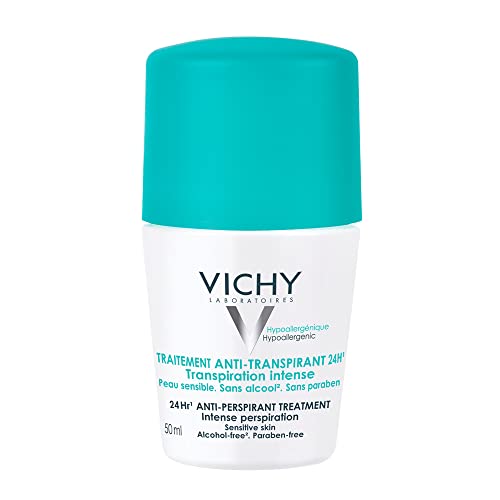 VICHY Deodorant Antitranspirant 48 h Roll-On 50 ml – Deo für Damen & Herren gegen starkes Schwitzen - ohne Alkohol, parfümfrei