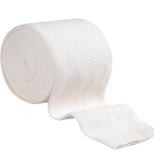 ALEEIK Elastische Schlauchförmige Elastischer Verband Elastische Binde 15CM X 5M Kompressionsbinde Fixierbinde Stützbandage für Große Knie Große Waden