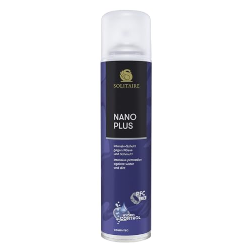 SOLITAIRE Nano Plus Imprägnierspray 400ml Schutz gegen Nässe und Schmutz geeignet für alle Glatt- und Rauleder sowie Textilien