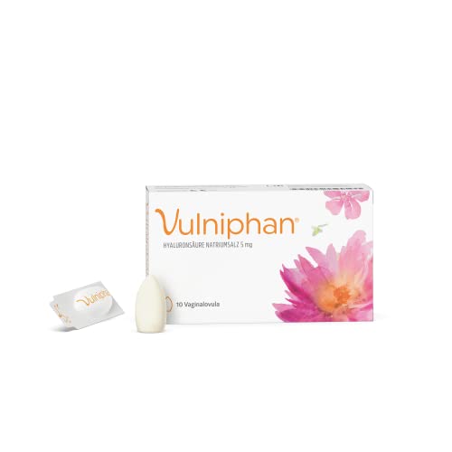 Vulniphan® Vaginalovula, 10 St: Zur Behandlung von Scheidentrockenheit und Förderung der Regeneration der Vaginalschleimhaut mit Hyaluronsäure, parabenfrei