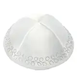 TONXX Stickerei-jüdischer Hut für Erwachsene, atmungsaktiver israelischer nationaler Kippah-Hut, Yarmulke-Hut, Totenkopf, traditionelle jüdische Kippa