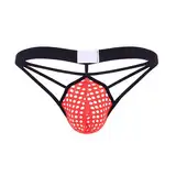 Herren String Tanga Mesh - Unterwäsche Netz G-String Männer Durchsichtige Erotisch Wäsche Transparente Sexy Low Waist Thong Gay Unterhosen Briefs Unterwäsche Bequeme Weiche Tangaslip Lover Geschenk