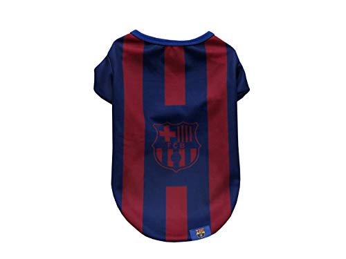 FC Barcelona T-Shirt für Hunde oder Katzen, Größe XXS, Plus 7 Größen erhältlich, offizielles Produkt (CyP Brands)
