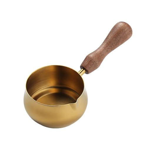 Generisch Holzgriff-Soßen-Cup, Lebensmittel-Steak-Dressing-Cup im westlichen Stil, Tomaten-Salat-Tauch-Untertasse aus Edelstahl