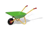 Rolly Toys Kinderschubkarre (Farbe gelb/grün, Gartenschubkarre, Metallschubkarre, Spielzeug für Kinder ab 2,5 Jahren, belastbar bis 25 kg, Gartenwerkzeug für Kinder) 271900