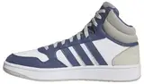 adidas Herren Hoops 3.0 Mid Lifestyle Basketball Classic Vintage Shoes Schuhe, Cloud White/preloved Blue/Putty Grey, 43 1/3 EU