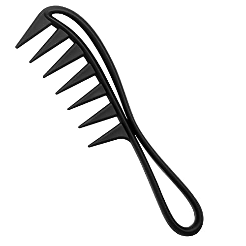 Sularpek Lockenkamm Strähnenkamm, Hai Zahnkamm, Wide Tooth Comb, Comb for Rurly Hair, Afro Kamm, Antistatisch Kamm für für Home Salon Friseurkamm, für Verschiedenen Arten Von Haaren Haarkamm