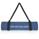 Schwarz Yogamatte Tragegurt, Verstellbare Yogamatten-Carrying Strap Yoga Mat Harness Strap Baumwolle Yogamattenriemen Tragegurt Yogamatten Halteband für Gymnastikmatte, Sportmatte, Fitnessmatte