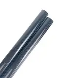 LEFTART 2 Stück Länge 500 mm 3K Vollcarbon-Rohr Twill glänzend hohe Verbundhärte, for DIY-Materialrohr RC-Flugzeugzubehör(6x4x500mm)