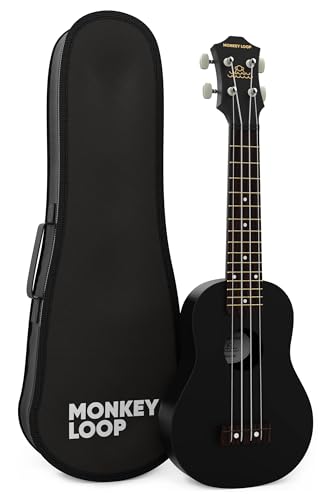 Monkey Loop Gorilla Black Ukelele Soprano