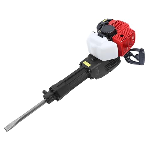 52cc 2-Takt Gas Angetriebene Abbruch Jack Hammer Beton Breaker Drill Neu-Visueller Kraftstofftank Praktische Dauerbetriebsfunktion,Verwendet Bau Und StraßEnbauprojekte