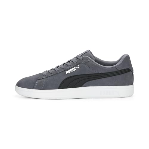PUMA Unisex Smash 3.0 Sneaker, Gray Tile Black White, 39 EU
