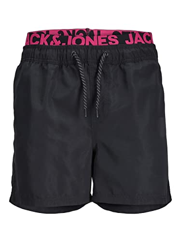 JACK & JONES Herren JPSTARUBA JJSWIMSHORTS AKM DB, Tap Shoe/PINK Peacock, L