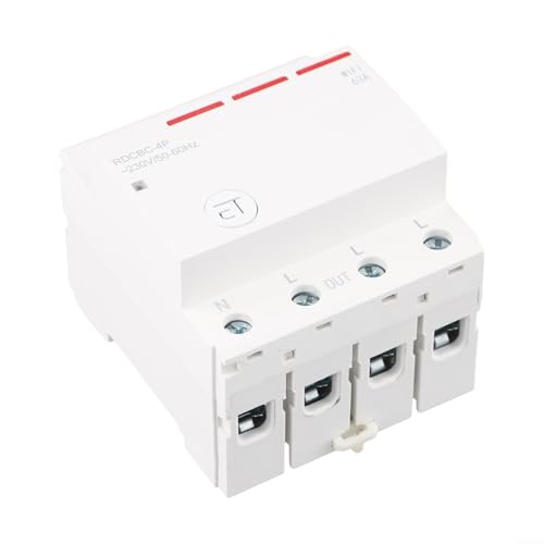 Dreiphasiger WLAN-Leistungsschalter Smart Timer Fernbedienung Sprachsteuerung, 63A/80A DIN-Schienenmontage Für EWelink App Kompatibel Mit 2,4 GHz WiFi, Fernbedienung Stromschalter(63A)