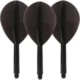 Condor Dart Flights | Zero Stress | Slim | Clear Black Medium