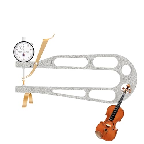 WUCIOA Geigendickenmessgerät, Geigenbauwerkzeug, Bratschenbau, stoßfeste Messuhr, Genauigkeit 0,01 mm, Dickenmessgerät für Geige, Bratsche, Cello, Bass(0-10mm)