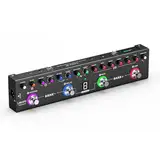 LEKATO Multi-Effekt-Gitarrenpedal, 36 editierbare Presets, Chorus, Delay, Reverb, MOD, IR-Laden, Aufnahme, Tuner, eingebauter Akku, BT-Verbindung (E-Gitarre)