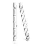 Klarlight R7s 118mm Halogen Leuchtmittel 400W J118 Dimmbar Doppel Ended Flutlicht Lampe 240V Lineares Licht Warmes Weiß 2800K Wolfram Halogenbirnen Für Deckenleuchten, Landschaftsbeleuchtung(2pcs)
