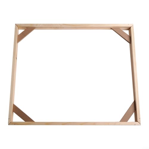 Puupaa Holzrahmen, Keilrahmen, DIY-Rahmen für Malen nach Zahlen, Leinwandbilder, DIY-Rahmen-Set für Poster und Drucke, Bilddekoration (40 x 50 cm)