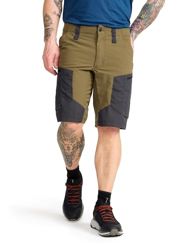 RevolutionRace RVRC GP Shorts für Herren, strapazierfähige und belüftete Wandershorts für alle Outdoor-Aktivitäten, Dark Olive, XL