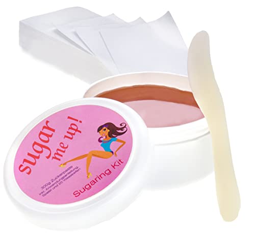 Sugaring Paste Zuckerpaste Sugar me up - inklusive Spatel, Vliesstreifen, Anwendungsanleitung Made in Germany