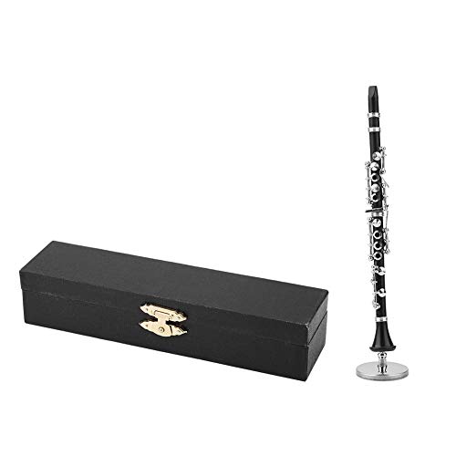 Roberee Klarinette Modell-16cm Mini Klarinette Modell Musikinstrument Ornamente Dekoration Display