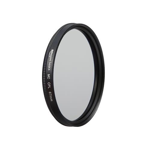 Amazon Basics 67 mm Circular Polarisations-Schutzfilter für tiefere Farben, Reduzierung von Blendung und Reflexionen, Mehrfach beschichtet, schützt vor Staub, Schmutz und Kratzern