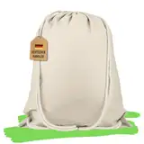Stoffbeutel Turnbeutel Baumwolle 38x46cm – Oeko-TEX® 100 Zertifiziert – Sportbeutel mit Kordelzug – Nachhaltiger Baumwollbeutel Jutebeutel für Sport, Schule, Festivals & Freizeit – auch zum bemalen
