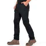 yeyity Wanderhose Herren Outdoor Hosen Robust Atmungsaktiv Langlebig Taktische Hose Arbeitshosen Männer zum Outdoor-Aktivitäten und Außenarbeiten(9925,Grau,M)